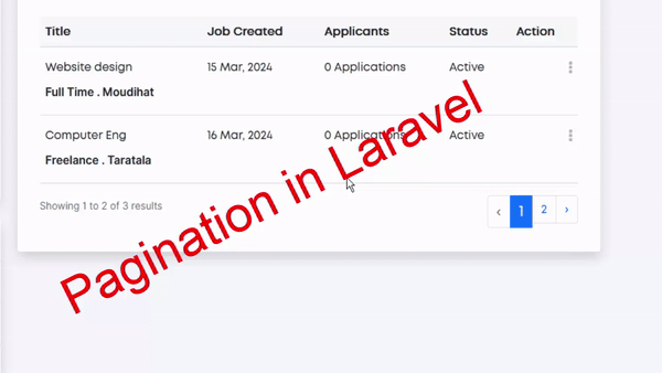 What is laravel pagination and how to use step by step guide by ocec